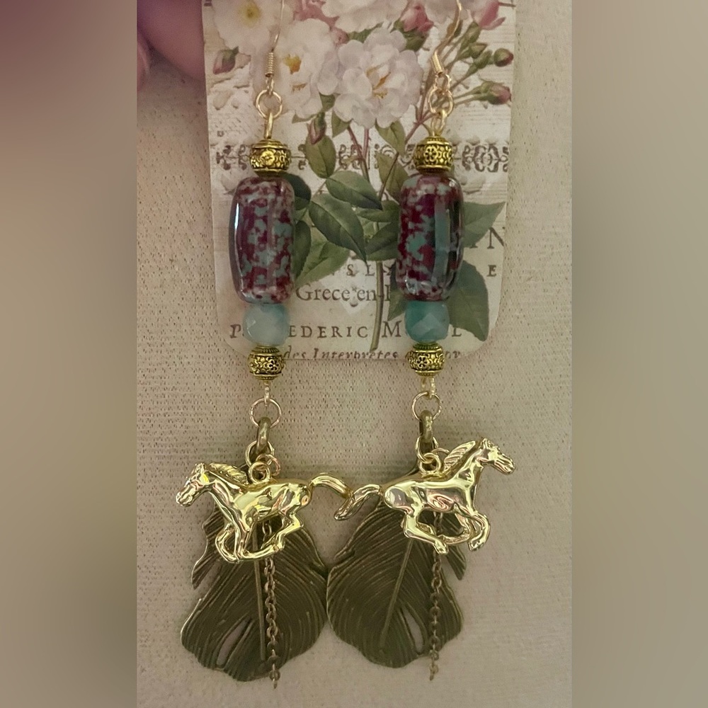 ‘Mustang Sally’ Southwestern Cowgirl Earrings - Picture 3 of 6